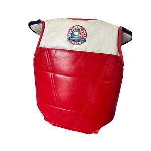 Pro Martial Arts Karate Chest Guard Grandmaster Sunane Body Protector Red White
